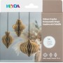 HEYDA Set dcoration "Goutte en nid d\'abeille", vert
