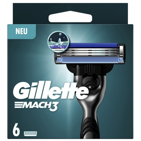 Gillette Lames de rechange Mach3, paquet de 6