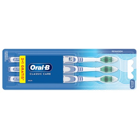 Oral-B Brosse dents CLASSIC CARE 35, medium, pack 2+1
