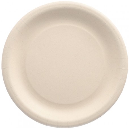 PAPSTAR Assiette en rsidus agricoles "pure", rond, naturel