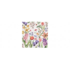 PAPSTAR Serviette motif "Flower Meadow", 330 x 330 mm