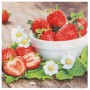 PAPSTAR Serviette motif "Strawberry Taste", 330 x 330 mm