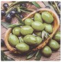 PAPSTAR Serviette motif "Olive Flavour", 330 x 330 mm