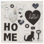 PAPSTAR Serviette motif "Home", 330 x 330 mm