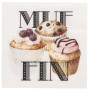 PAPSTAR Serviette motif "Muffin", 330 x 330 mm