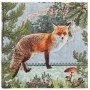 PAPSTAR Serviette motif "Fox Portrait", 330 x 330 mm