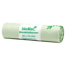 PAPSTAR Sac compostable "bioMAT", 10 litres, vert