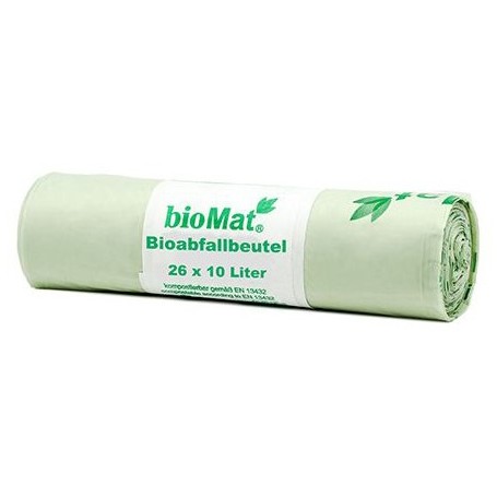 PAPSTAR Sac compostable "bioMAT", 10 litres, vert