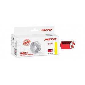 METO tiquette pr-imprime pour tiqueteuse, 22 x 12 mm