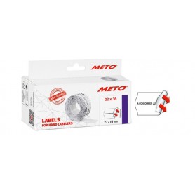 METO tiquette pr-imprime pour tiqueteuse, 26 x 16 mm