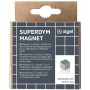 sigel Cube aimant nodym "Strong" C5, set de 6, argent