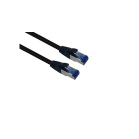 Cordon patch extérieur S/FTP Cat 6a noir 1,0 m