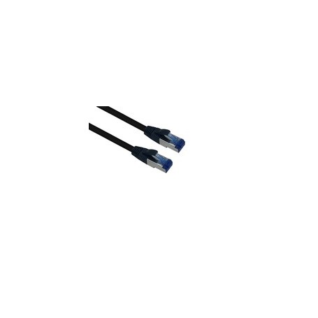 Cordon patch extérieur S/FTP Cat 6a noir 1,0 m