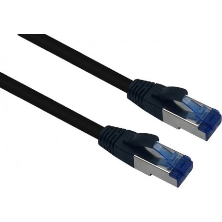 Helos Outdoor Patchkabel S/FTP Cat 6a schwarz 10,0m