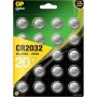 'GP 8716778919841 CR2032 Piles au Lithium Piles Bouton, Marque 3 V, 20 Lot de 2 x 2 x 0,3 cm