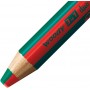 Crayon multi-talents STABILO woody 3 in 1 duo - rouge-vert foncé