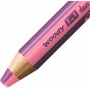 Crayon multi-talents STABILO woody 3 in 1 duo - rose-lilas
