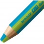 Crayon multi-talents STABILO woody 3 in 1 duo - turquoise-vert clair