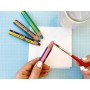 Crayon multi-talents STABILO woody 3 in 1 duo - blanc-abricot