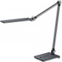 Hansa Lampe de bureau LED "Wave", socle, gris mtallique