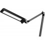 Hansa Lampe de bureau LED "Wave", socle, gris mtallique