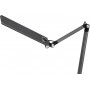 Hansa Lampe de bureau LED "Wave", socle, gris mtallique