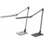 Hansa Lampe de bureau LED "Wave", socle, gris mtallique