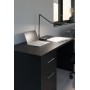 Hansa Lampe de bureau LED "Wave", socle, gris mtallique
