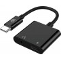 Adapt USB-C vers audio Jack 3.5 + charge USB-C 60W