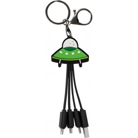 Cbl Andy USBA to USBC/Micro/Light 15cm Soucoupe N