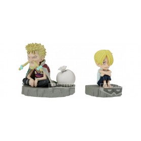 One Piece World Collectable Stories Sanji &38 Zeff figure 6cm