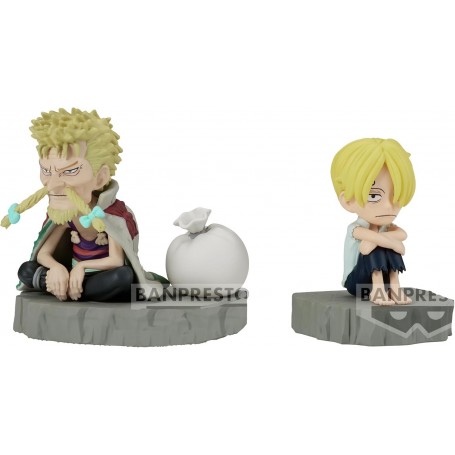 One Piece World Collectable Stories Sanji &38 Zeff figure 6cm