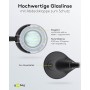 Lampe Loupe à LED sur Pied, 6 W, noir450 lm, lentille en verre de 100 mm, grossissement 1,75 fois, 3 dioptries