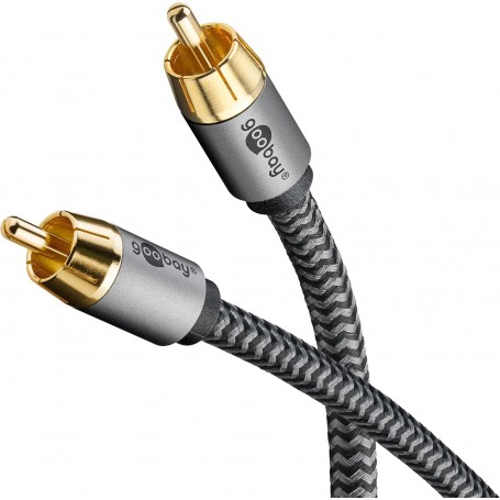 Câble RCA Mono, 3 m, Sharkskin GreyConnecteur Cinch (woofer, center) Connecteur Cinch (woofer, center)