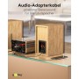 Câble Adaptateur Audio AUX, Fiche Jack 3,5 mm vers Fiche RCA Stéréo, 0,5 m, Sharkskin GreyConnecteur Jack 3,5 mm (3 broches, sté