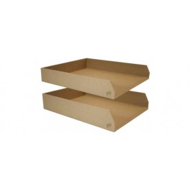 Oxford Set de corbeilles courrier "Savana", A4, naturel