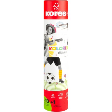 Kores Crayon de couleur "Kolores Twist & Turn", tui de 12