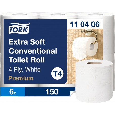 TORK Papier toilette, 4 couches, blanc