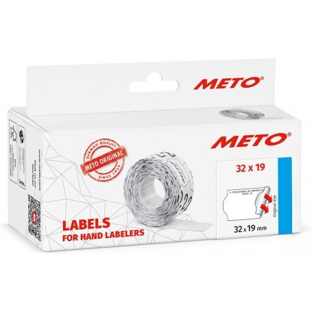 METO tiquette pr-imprime pour tiqueteuse, 32 x 19 mm