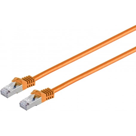 S-Conn Cat. 7 S/FTP 10 m câble de réseau Cat7 S/FTP (S-STP) Orange - Câbles de réseau (10 m, Cat7, S/FTP (S-STP), RJ-45, RJ-45, Orange)