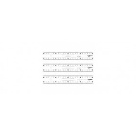 MAPED Regles plate Double Decimetre Essentials Plastique 20 cm a  Poignee
