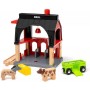 Grange des animaux - Accessoire pour circuit de train en bois -7312350360127 - Brio World