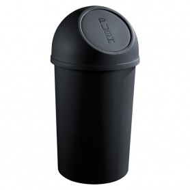 helit Poubelle "the flip", 45 litres, noir 