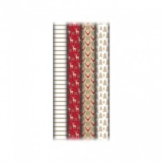 Lot de 20 : Clairefontaine Papier cadeau de Noël 'Lovely Home Red'