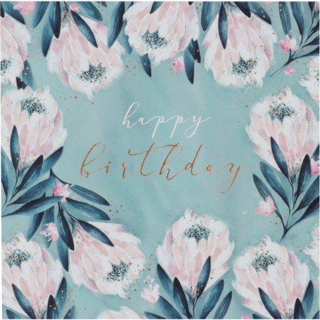 SUSY CARD Carte d\'anniversaire "Swan lake flowers"