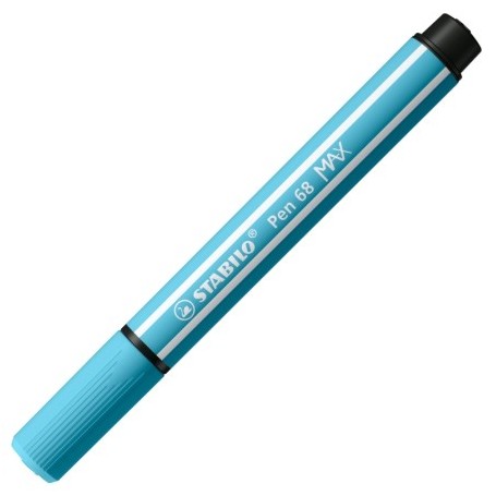 Feutre pointe biseautée STABILO Pen 68 MAX - bleu