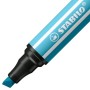 Feutre pointe biseautée STABILO Pen 68 MAX - bleu