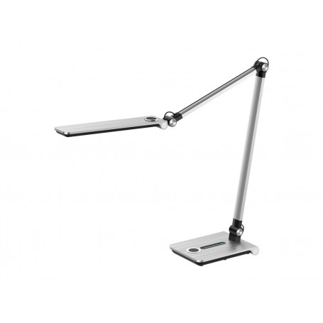 Hansa Lampe de bureau LED "Wave", socle, argent bross