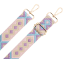 Bandoulière Brésilienne Violet et Rose pâle