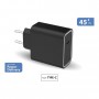 Chargeur secteur 1 port C PD 45W Recyclé Noir